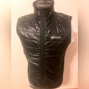 Black Marmot Vest Shell in Front wicking in back small